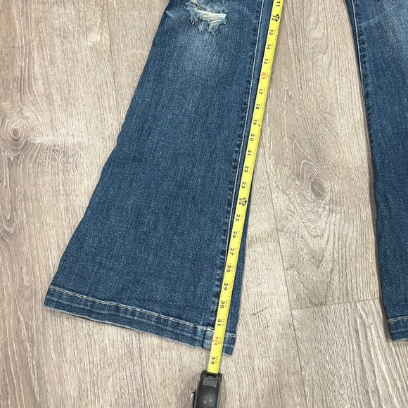 Judy Blue Trouser Flare Jeans Womens 9/29 Button Fly 70s Revival Coastal Cowgirl - Picture 13 of 17